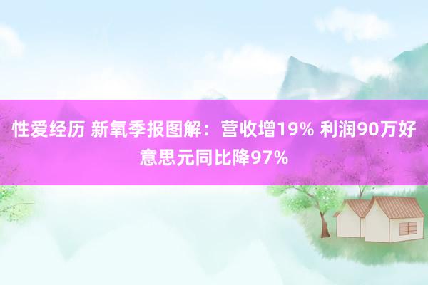 性爱经历 新氧季报图解：营收增19% 利润90万好意思元同比降97%