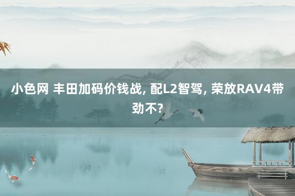 小色网 丰田加码价钱战, 配L2智驾, 荣放RAV4带劲不?